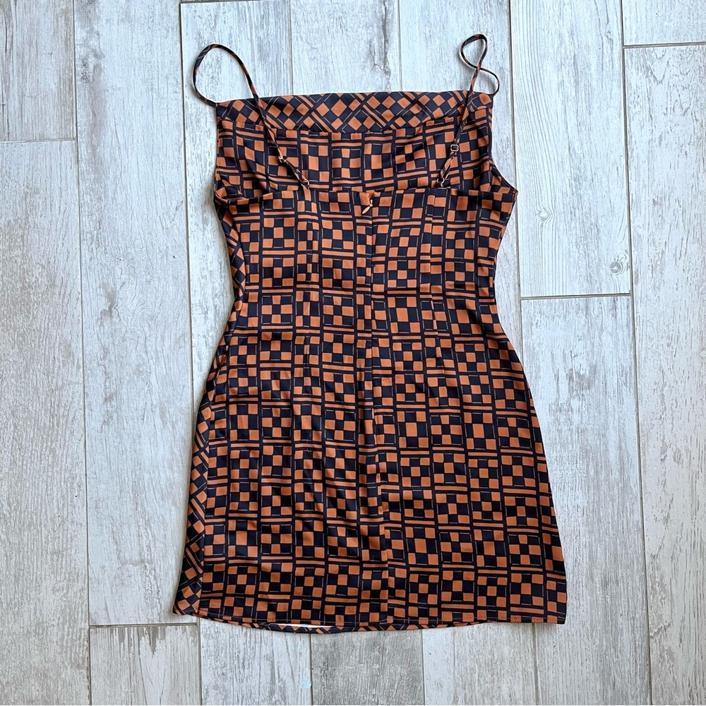 Urban Outfitters | checkered mini slip dress - Picture 2 of 6